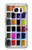 W3956 Watercolor Palette Box Graphic Funda Carcasa Case y Caso Del Tirón Funda para Samsung Galaxy S7
