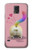 W3923 Cat Bottom Rainbow Tail Funda Carcasa Case y Caso Del Tirón Funda para Samsung Galaxy S5