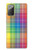 W3942 LGBTQ Rainbow Plaid Tartan Funda Carcasa Case y Caso Del Tirón Funda para Samsung Galaxy Note 20