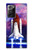 W3913 Colorful Nebula Space Shuttle Funda Carcasa Case y Caso Del Tirón Funda para Samsung Galaxy Note 20 Ultra, Ultra 5G