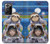 W3915 Raccoon Girl Baby Sloth Astronaut Suit Funda Carcasa Case y Caso Del Tirón Funda para Samsung Galaxy Note 20 Ultra, Ultra 5G