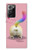 W3923 Cat Bottom Rainbow Tail Funda Carcasa Case y Caso Del Tirón Funda para Samsung Galaxy Note 20 Ultra, Ultra 5G