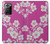 W3924 Cherry Blossom Pink Background Funda Carcasa Case y Caso Del Tirón Funda para Samsung Galaxy Note 20 Ultra, Ultra 5G