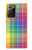 W3942 LGBTQ Rainbow Plaid Tartan Funda Carcasa Case y Caso Del Tirón Funda para Samsung Galaxy Note 20 Ultra, Ultra 5G