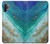 W3920 Abstract Ocean Blue Color Mixed Emerald Funda Carcasa Case y Caso Del Tirón Funda para Samsung Galaxy Note 10 Plus