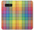 W3942 LGBTQ Rainbow Plaid Tartan Funda Carcasa Case y Caso Del Tirón Funda para Note 8 Samsung Galaxy Note8