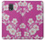 W3924 Cherry Blossom Pink Background Funda Carcasa Case y Caso Del Tirón Funda para Samsung Galaxy Note 4