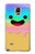 W3939 Ice Cream Cute Smile Funda Carcasa Case y Caso Del Tirón Funda para Samsung Galaxy Note 4