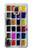W3956 Watercolor Palette Box Graphic Funda Carcasa Case y Caso Del Tirón Funda para Samsung Galaxy Note 4