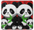 W3929 Cute Panda Eating Bamboo Funda Carcasa Case y Caso Del Tirón Funda para Samsung Galaxy A10e