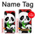 W3929 Cute Panda Eating Bamboo Funda Carcasa Case y Caso Del Tirón Funda para Samsung Galaxy A10e