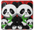 W3929 Cute Panda Eating Bamboo Funda Carcasa Case y Caso Del Tirón Funda para Samsung Galaxy A10