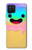 W3939 Ice Cream Cute Smile Funda Carcasa Case y Caso Del Tirón Funda para Samsung Galaxy A12