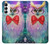 W3934 Fantasy Nerd Owl Funda Carcasa Case y Caso Del Tirón Funda para Samsung Galaxy A14 5G