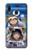 W3915 Raccoon Girl Baby Sloth Astronaut Suit Funda Carcasa Case y Caso Del Tirón Funda para Samsung Galaxy A20, Galaxy A30