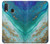 W3920 Abstract Ocean Blue Color Mixed Emerald Funda Carcasa Case y Caso Del Tirón Funda para Samsung Galaxy A20e