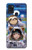 W3915 Raccoon Girl Baby Sloth Astronaut Suit Funda Carcasa Case y Caso Del Tirón Funda para Samsung Galaxy A21s
