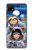 W3915 Raccoon Girl Baby Sloth Astronaut Suit Funda Carcasa Case y Caso Del Tirón Funda para Samsung Galaxy A22 5G