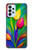 W3926 Colorful Tulip Oil Painting Funda Carcasa Case y Caso Del Tirón Funda para Samsung Galaxy A23