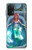 W3911 Cute Little Mermaid Aqua Spa Funda Carcasa Case y Caso Del Tirón Funda para Samsung Galaxy A32 4G