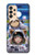 W3915 Raccoon Girl Baby Sloth Astronaut Suit Funda Carcasa Case y Caso Del Tirón Funda para Samsung Galaxy A33 5G