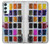 W3956 Watercolor Palette Box Graphic Funda Carcasa Case y Caso Del Tirón Funda para Samsung Galaxy A34 5G