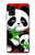 W3929 Cute Panda Eating Bamboo Funda Carcasa Case y Caso Del Tirón Funda para Samsung Galaxy A41