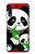 W3929 Cute Panda Eating Bamboo Funda Carcasa Case y Caso Del Tirón Funda para Samsung Galaxy A50