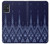W3950 Textile Thai Blue Pattern Funda Carcasa Case y Caso Del Tirón Funda para Samsung Galaxy A51 5G