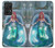 W3911 Cute Little Mermaid Aqua Spa Funda Carcasa Case y Caso Del Tirón Funda para Samsung Galaxy A52, Galaxy A52 5G