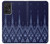W3950 Textile Thai Blue Pattern Funda Carcasa Case y Caso Del Tirón Funda para Samsung Galaxy A52, Galaxy A52 5G