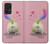 W3923 Cat Bottom Rainbow Tail Funda Carcasa Case y Caso Del Tirón Funda para Samsung Galaxy A52s 5G