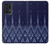 W3950 Textile Thai Blue Pattern Funda Carcasa Case y Caso Del Tirón Funda para Samsung Galaxy A52s 5G