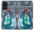 W3912 Cute Little Mermaid Aqua Spa Funda Carcasa Case y Caso Del Tirón Funda para Samsung Galaxy A53 5G