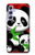 W3929 Cute Panda Eating Bamboo Funda Carcasa Case y Caso Del Tirón Funda para Samsung Galaxy A54 5G