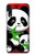 W3929 Cute Panda Eating Bamboo Funda Carcasa Case y Caso Del Tirón Funda para Samsung Galaxy A70