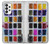 W3956 Watercolor Palette Box Graphic Funda Carcasa Case y Caso Del Tirón Funda para Samsung Galaxy A73 5G
