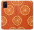 W3946 Seamless Orange Pattern Funda Carcasa Case y Caso Del Tirón Funda para Samsung Galaxy A02s, Galaxy M02s  (NOT FIT with Galaxy A02s Verizon SM-A025V)