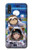 W3915 Raccoon Girl Baby Sloth Astronaut Suit Funda Carcasa Case y Caso Del Tirón Funda para Samsung Galaxy A01