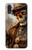 W3949 Steampunk Skull Smoking Funda Carcasa Case y Caso Del Tirón Funda para Samsung Galaxy A01