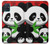 W3929 Cute Panda Eating Bamboo Funda Carcasa Case y Caso Del Tirón Funda para Samsung Galaxy A51