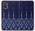 W3950 Textile Thai Blue Pattern Funda Carcasa Case y Caso Del Tirón Funda para Samsung Galaxy A71
