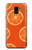 W3946 Seamless Orange Pattern Funda Carcasa Case y Caso Del Tirón Funda para Samsung Galaxy J6 (2018)