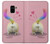 W3923 Cat Bottom Rainbow Tail Funda Carcasa Case y Caso Del Tirón Funda para Samsung Galaxy A8 (2018)