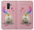 W3923 Cat Bottom Rainbow Tail Funda Carcasa Case y Caso Del Tirón Funda para Samsung Galaxy A6 (2018)