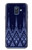 W3950 Textile Thai Blue Pattern Funda Carcasa Case y Caso Del Tirón Funda para Samsung Galaxy A6 (2018)