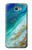 W3920 Abstract Ocean Blue Color Mixed Emerald Funda Carcasa Case y Caso Del Tirón Funda para Samsung Galaxy J7 Prime (SM-G610F)