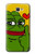 W3945 Pepe Love Middle Finger Funda Carcasa Case y Caso Del Tirón Funda para Samsung Galaxy J7 Prime (SM-G610F)