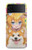 W3918 Baby Corgi Dog Corgi Girl Candy Funda Carcasa Case y Caso Del Tirón Funda para Samsung Galaxy Z Flip 4