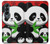 W3929 Cute Panda Eating Bamboo Funda Carcasa Case y Caso Del Tirón Funda para Samsung Galaxy Z Fold 4